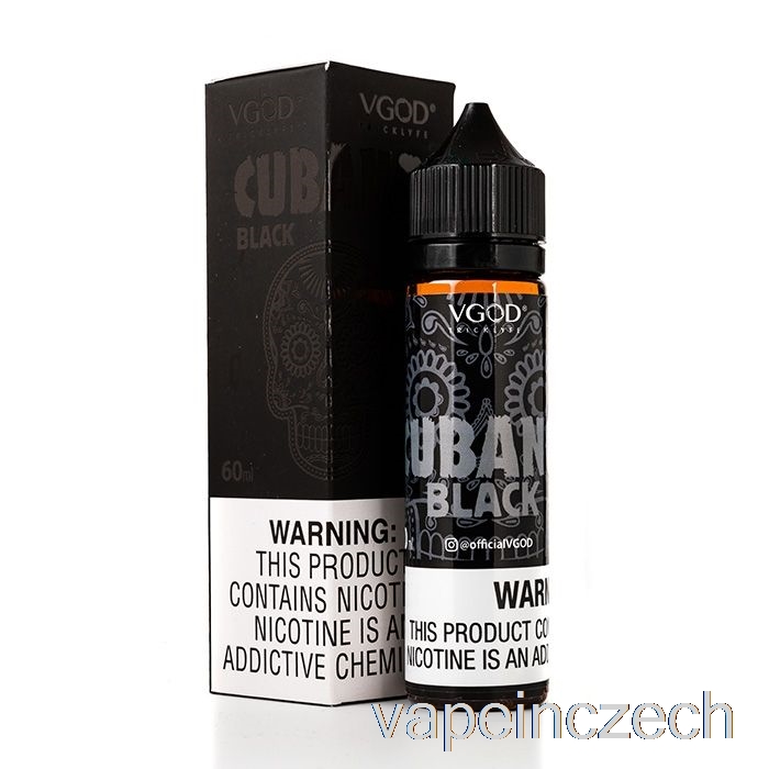 Cubano Black - Vgod E-liquid - 60ml 3mg Vape Pero